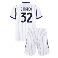 Camisa de Futebol Inter Milan Federico Dimarco #32 Equipamento Secundário Infantil 2026-27 Manga Curta (+ Calças curtas)